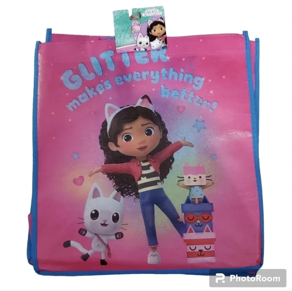 Netflix Gabby's Dollhouse Play Tote Bag Reusable Kids Girls
